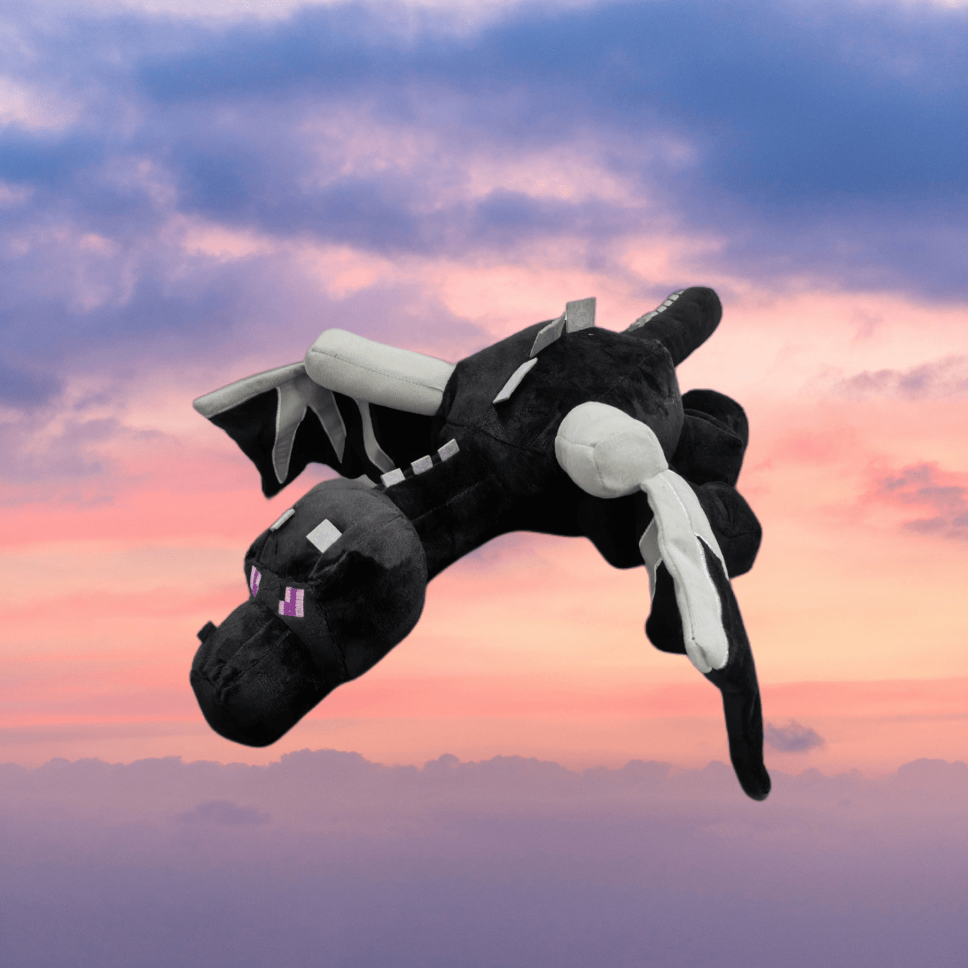 Flying Dragon Plush Toy with Purple Accents for Kids