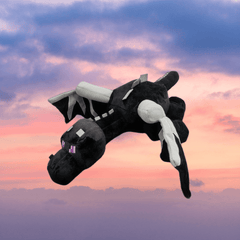 Flying Dragon Plush Toy with Purple Accents for Kids
