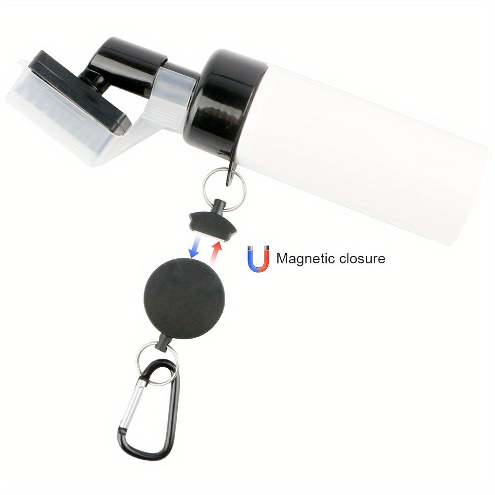 Portable Golf Club Cleaning Brush with Water Spray Bottle