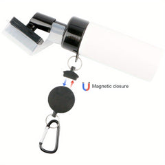 Portable Golf Club Cleaning Brush with Water Spray Bottle