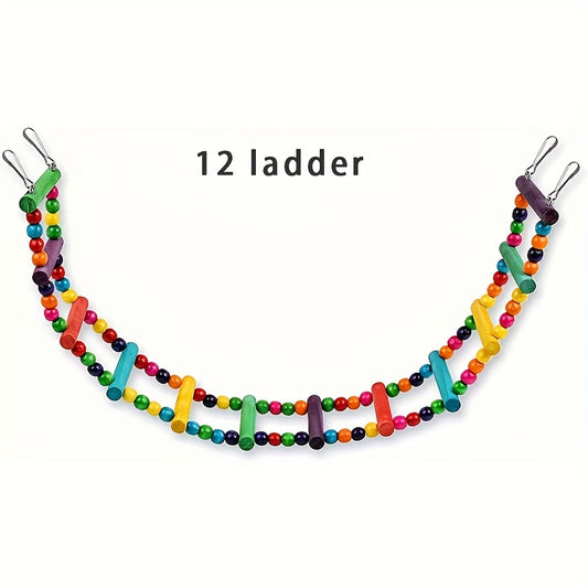 Colorful Parrot Swing Bridge Climbing Ladder