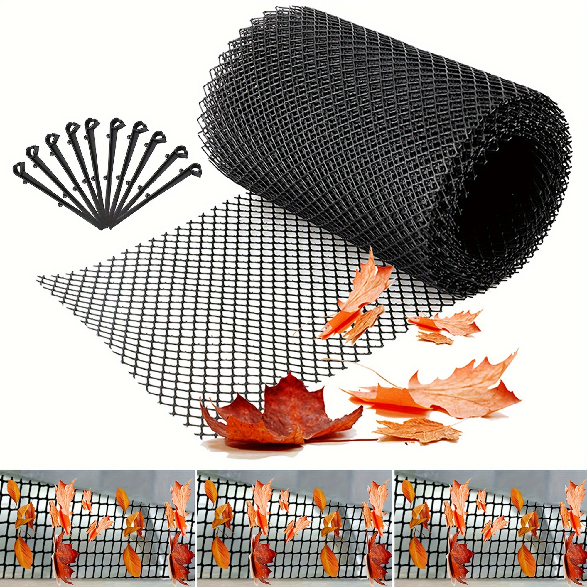 Eaves Net Gutter Net 6M Length 10 Ground Nails