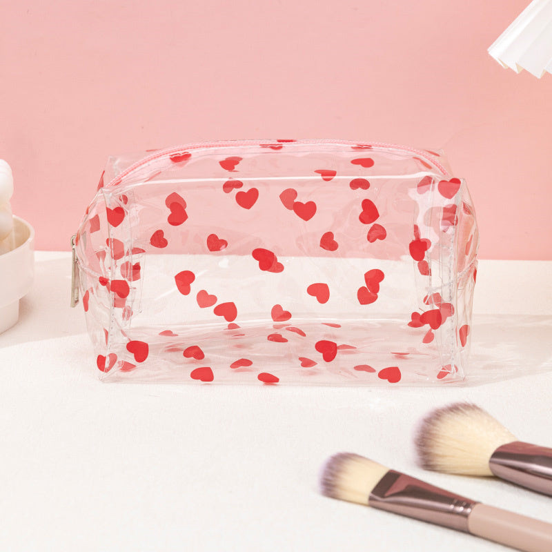 Heart Shaped Love Makeup Bag Stylish and Convenient Cosmetic and Toiletry Bag