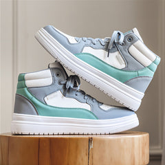 Men's High Top Lace-Up Chunky Skate Shoes