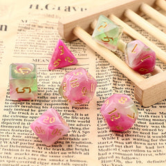 7pcs Four Sided Digital Dice Set for Tabletop Games