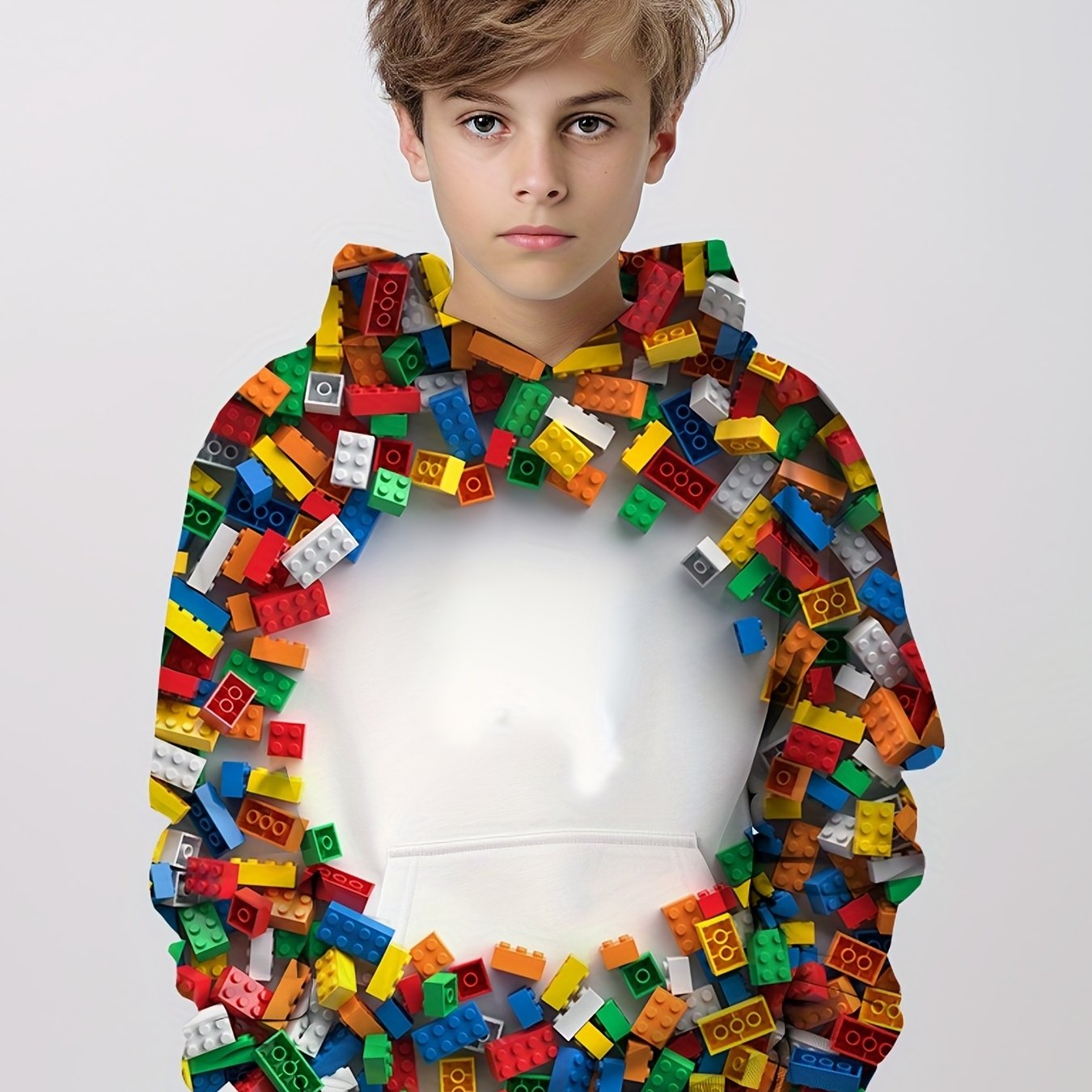 3D Print Boys Hooded Sweatshirt Spring Fall Kids Clothing