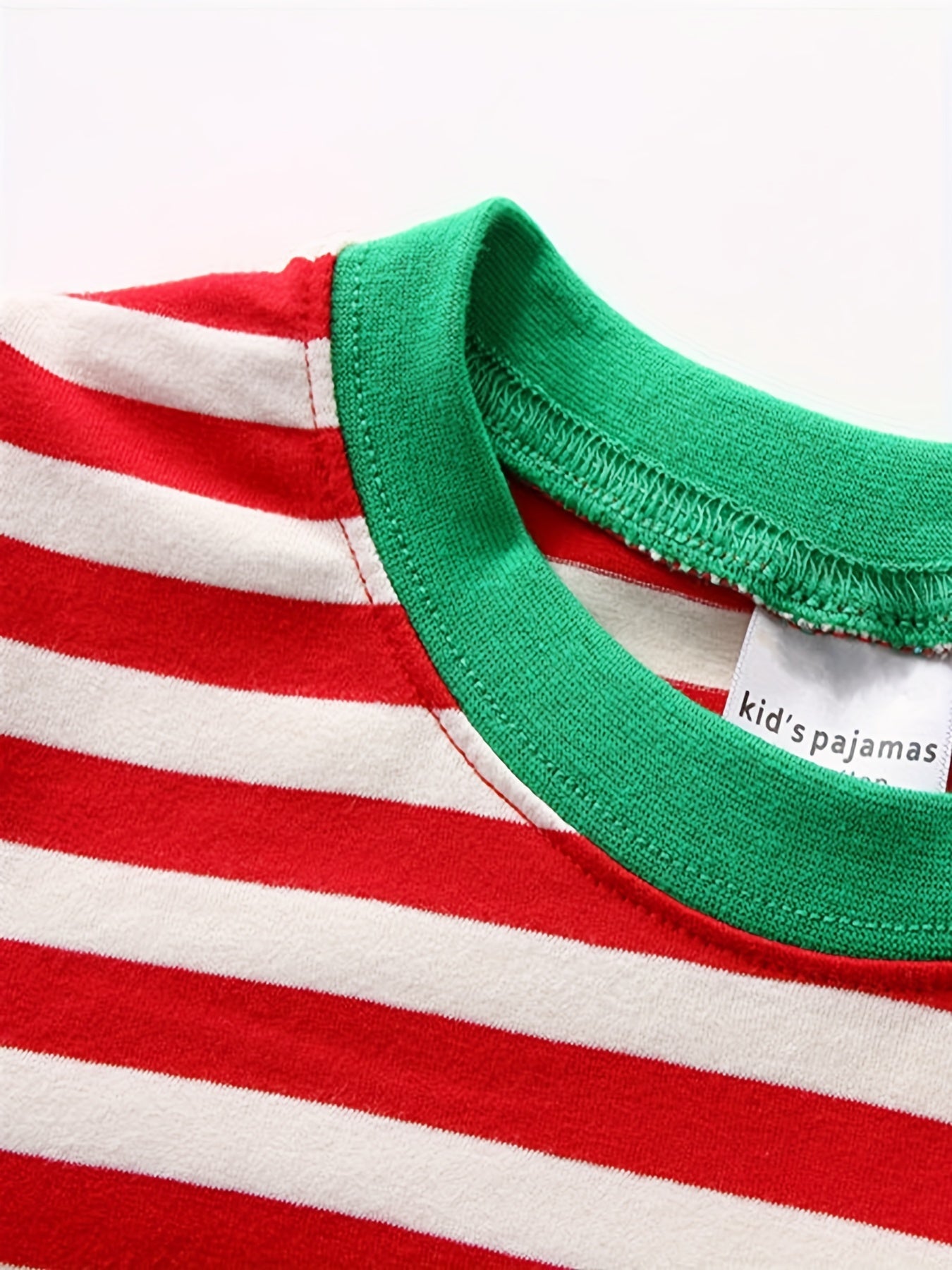 Kids Santa Claus Striped Pajama Set