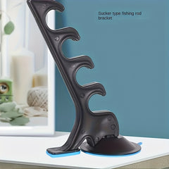 Suction Cup Fishing Rod Holder Indoor Outdoor Rod Rack