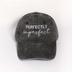 Embroidery Baseball Cap Gray Washed Distressed Dad Hats Adjustable Sun Hats