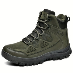 Men's High Top Military Style Hiking Boots Non-Slip Lace Up Shoes