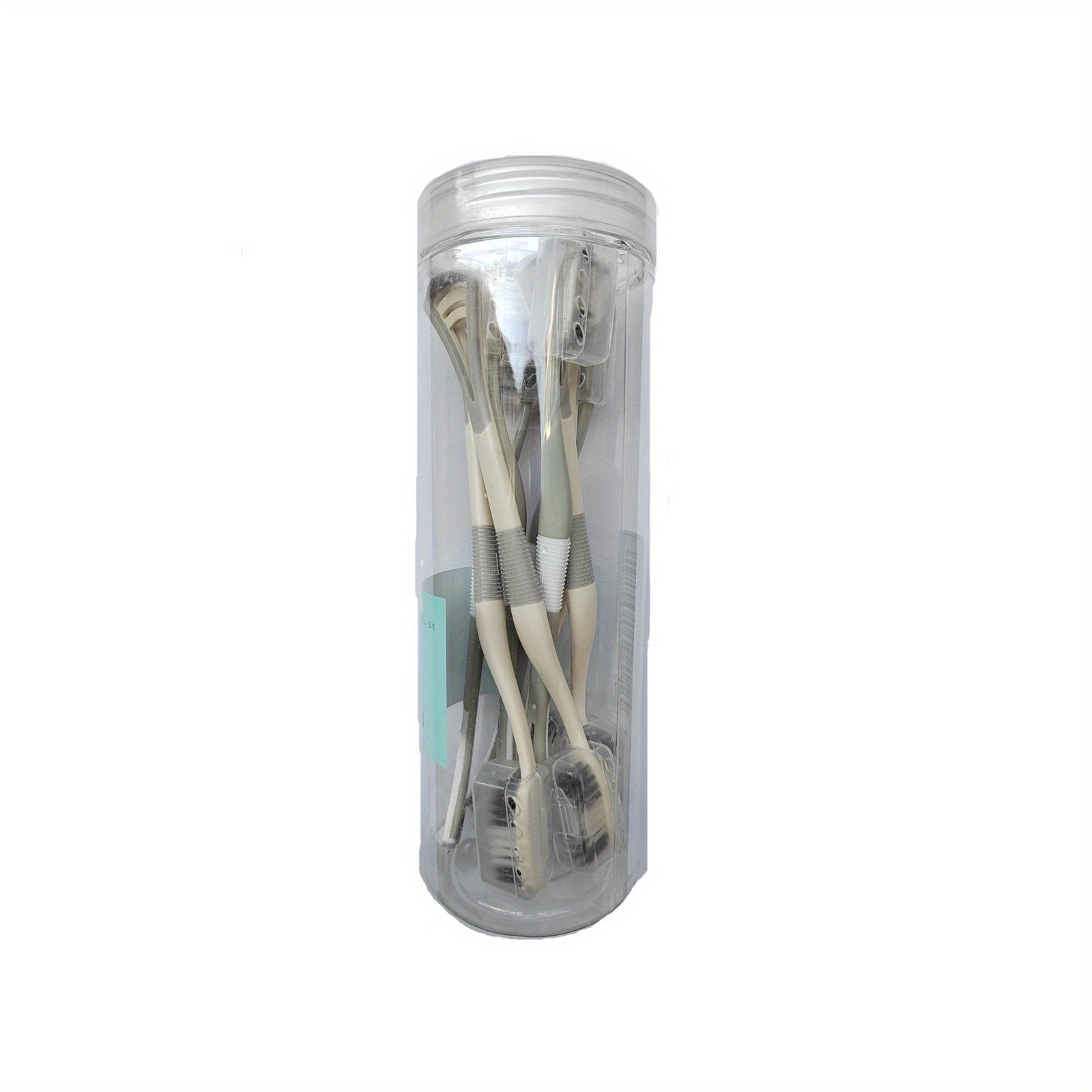 8pcs Soft Toothbrush Set with Tongue Scraper - Gentle Mouth Cleaning