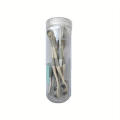8pcs Soft Toothbrush Set with Tongue Scraper - Gentle Mouth Cleaning