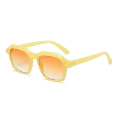 Square Jelly Sunglasses Casual Gradient UV400