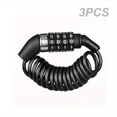Portable Mini Bike Helmet Lock Extend Up 1.5m