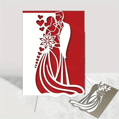 Wedding Couple Invitation Scrapbooking Metal Cutting Dies DIY Paper Card Making
