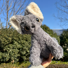 Gray Kitten Stuffed Animal Soft Fluffy Ears Cuddly House Cat Simulation