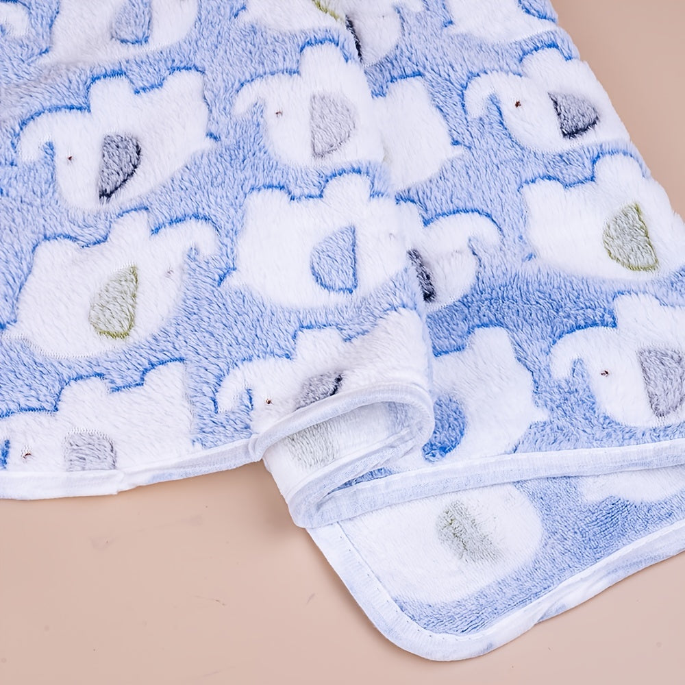 Cute Elephant Pet Blanket for Dogs & Cats, Cozy Winter Blanket for Extra Warmth