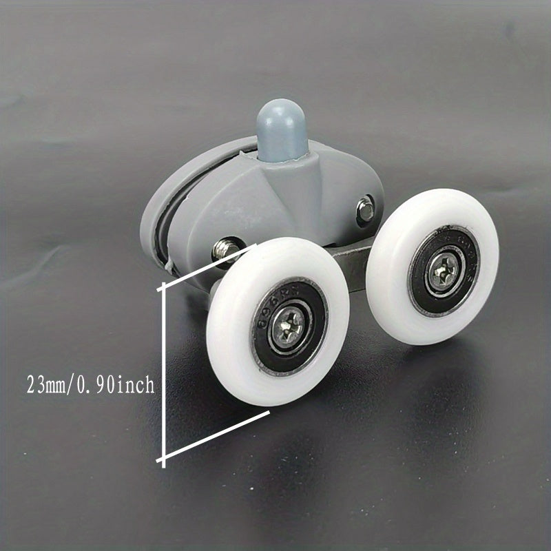 4pcs Shower Room Pulley Whower Door Rollers Runners Two Wheels