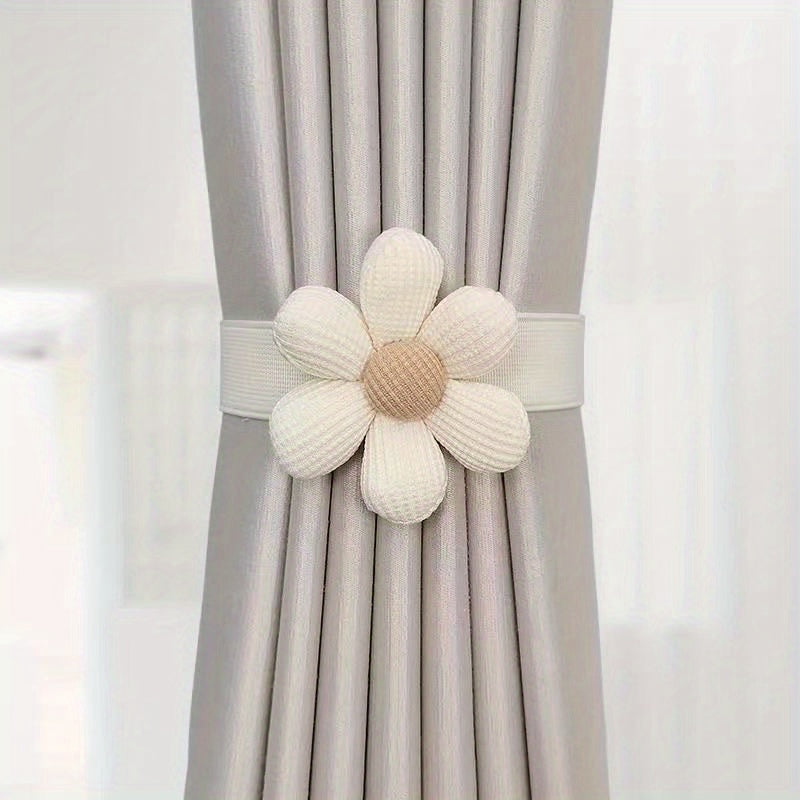 1pc Flower Curtain Tieback Without Punching