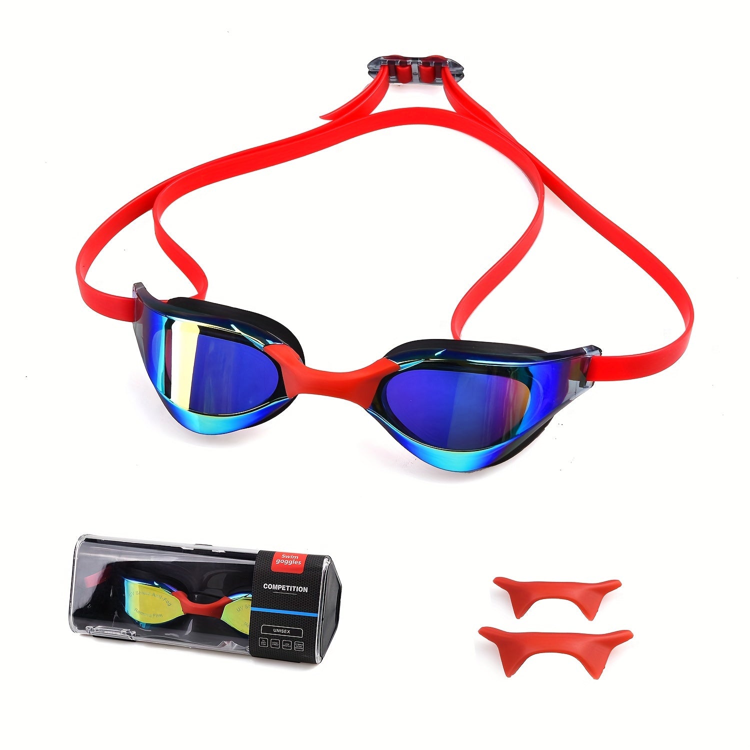 Professional Racing Goggles Anti-fog HD Plated Lenses