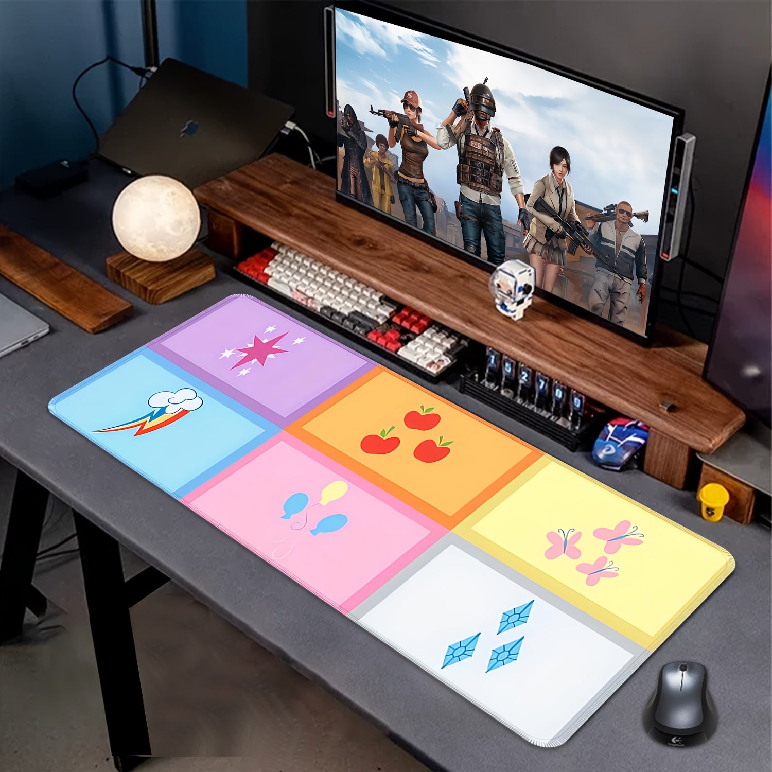 Cartoon Mouse Pad HD Keyboard Pad Natural Rubber Office Mouse Pad