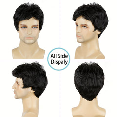 Men's Dress Up Short Wig Hair Extension for Parties