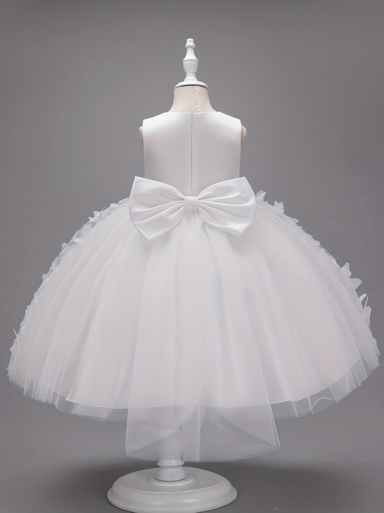 Butterfly Appliques Sleeveless Princess Dress For Girls