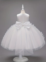 Butterfly Appliques Sleeveless Princess Dress For Girls