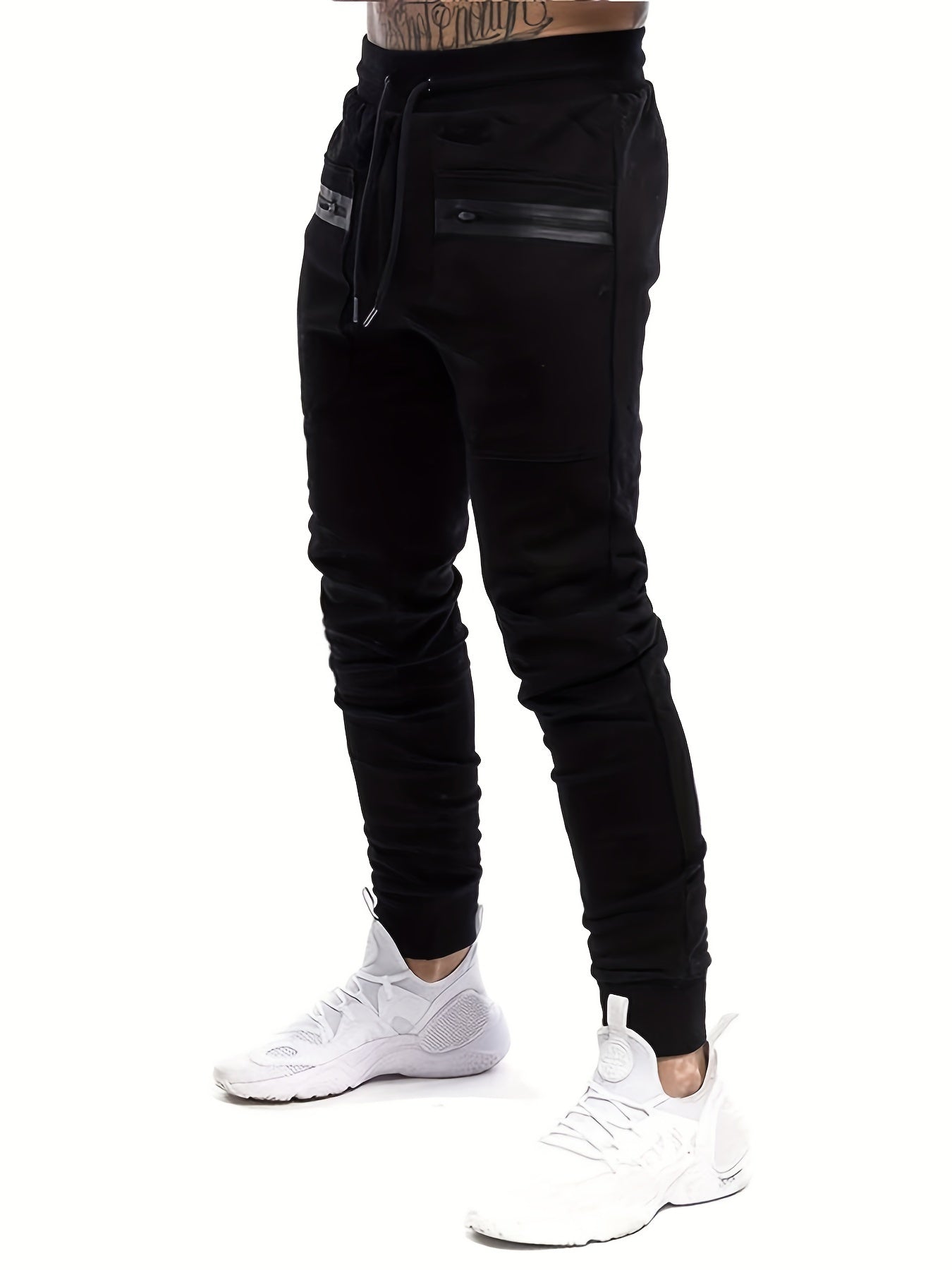 Men s Cargo Sweatpants Stretch Elastic Waist Jogger Pants