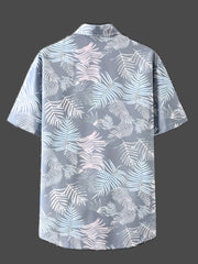 Hawaiian Style Men's Short Sleeve Button Up Casual Shirts