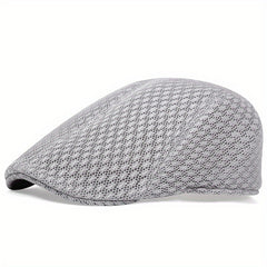 Men's Mesh Beret Hat Summer Breathable Hat