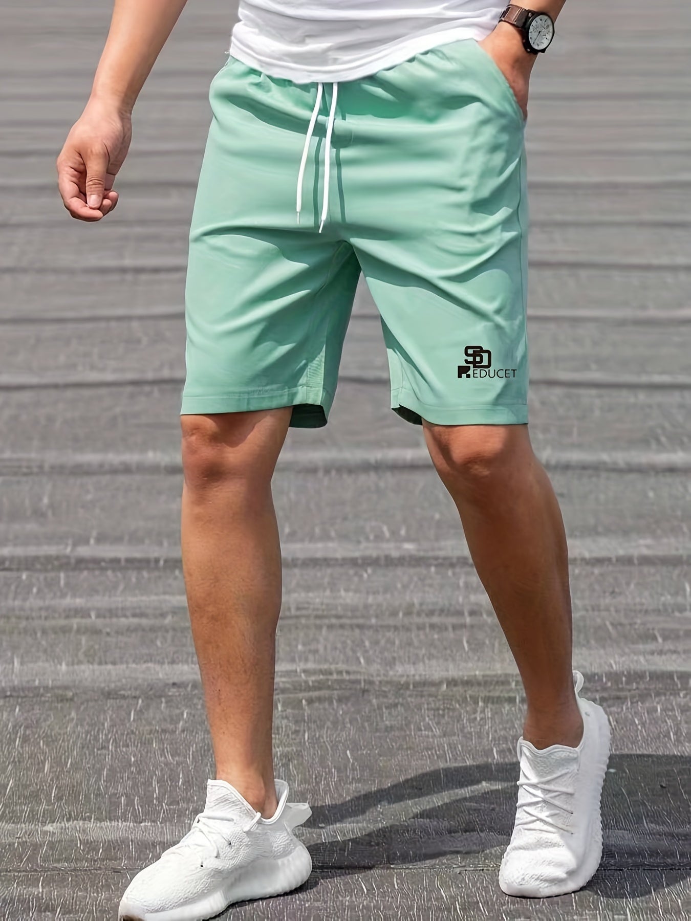 REDUCET Men's Comfy Casual Drawstring Shorts