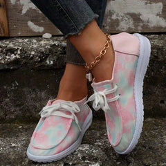 Women's Lightweight Mesh Sneakers Casual Lace Up Outdoor Shoes