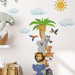 Cartoon Animal Waterproof Vinyl Sticker for Wall Decoration