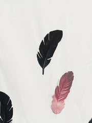 Feather Print Cami Top High Stretch