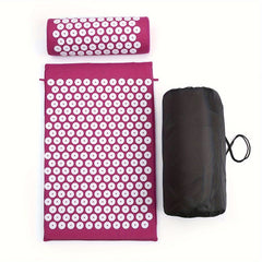 Yoga Acupressure Massage Mat & Pillow Set for Relaxation