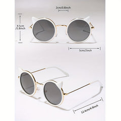 Kids Cartoon Cat Sunglasses, Sun Protection Outdoor Supplies