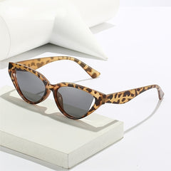 Leopard Cat Eye Sunglasses Small Frame UV400