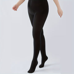 Plush Lined Tights High Waist Elastic Slim Leggings