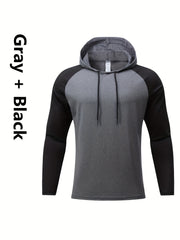 Men's Long Sleeve Hoodie Sport Sweatshirt Quick Drying Sportswear