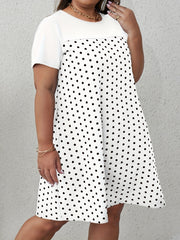 Boho Dress Women's Plus Short Sleeve Summer Dress