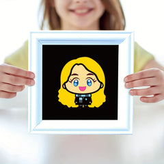 6pcs Make A Face DIY Puzzle Stickers Graffiti Big Head Cartoon Stickers