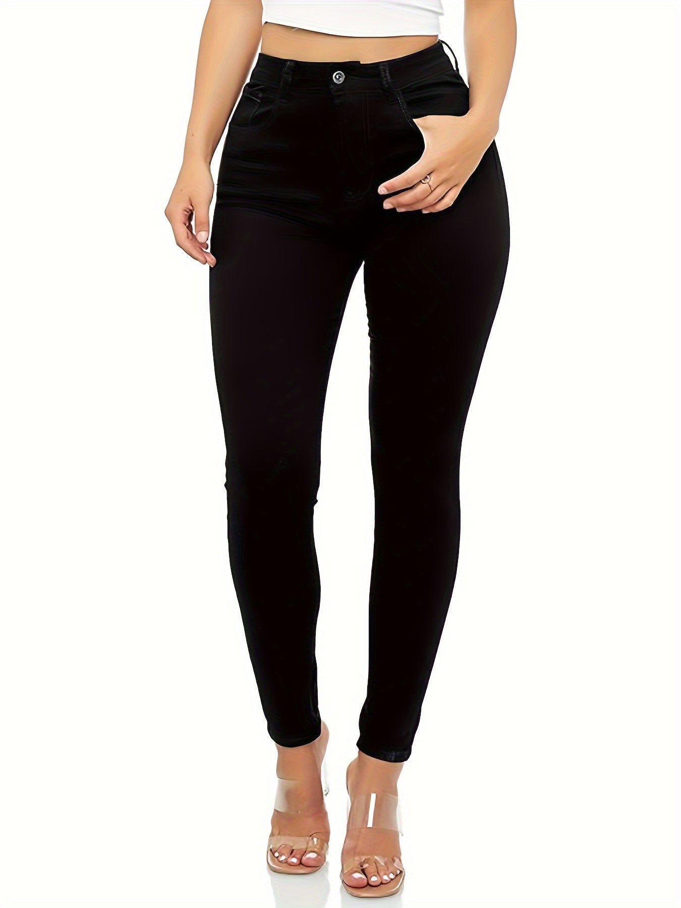 Women's Plus High Rise Stretch Skinny Jeans