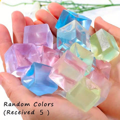 10pcs Ice Cube Squishy Toys Stress Relief Toy