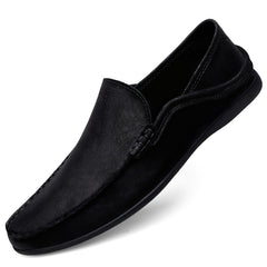 Men's Leather Loafer Shoes Casual Slip On Lightweight Moccasin