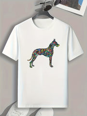 Colorful Horse Print Men's Graphic T shirt Casual Comfy Tees For Summer