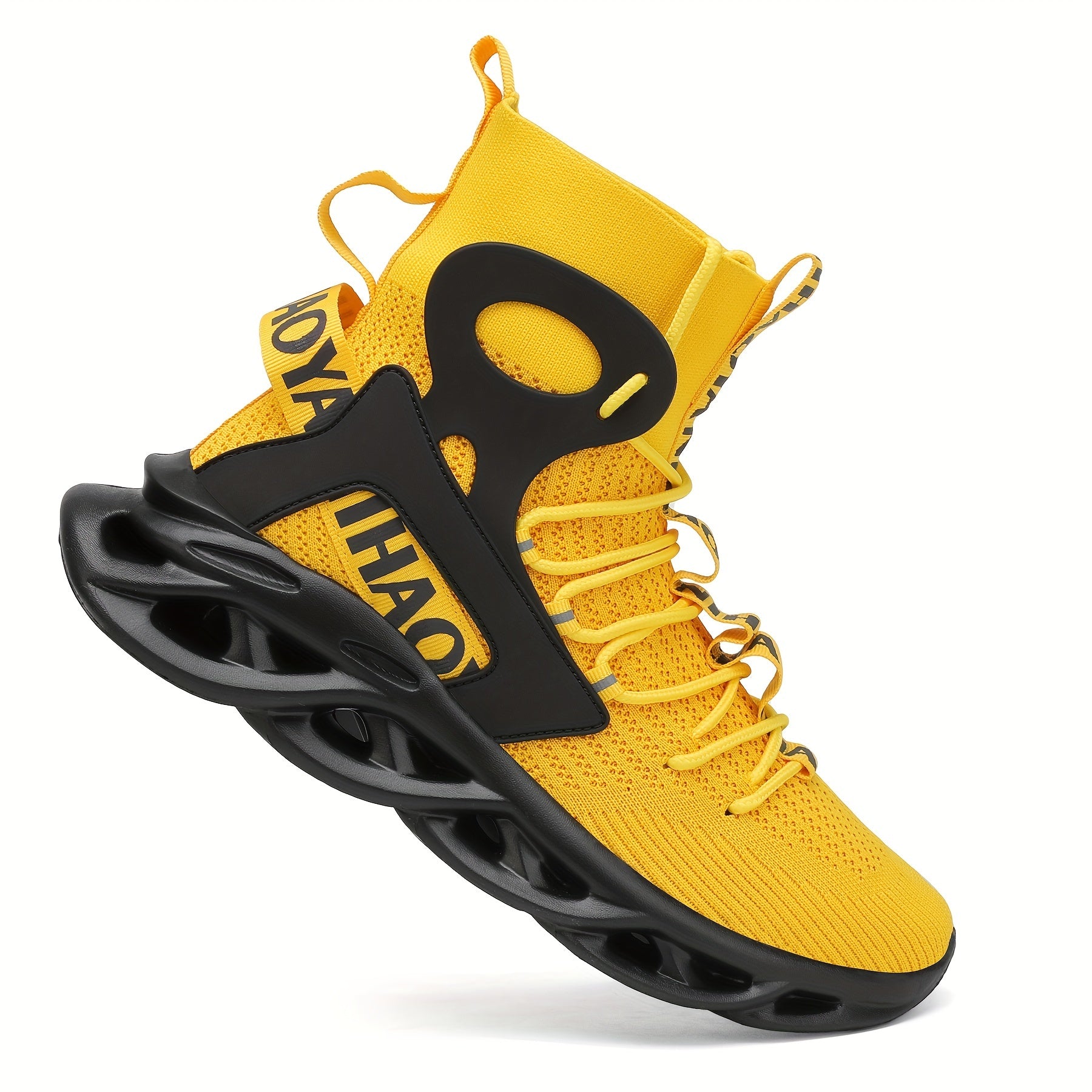 Men's High Top Blade Sneakers For Jogging Tennis Gym