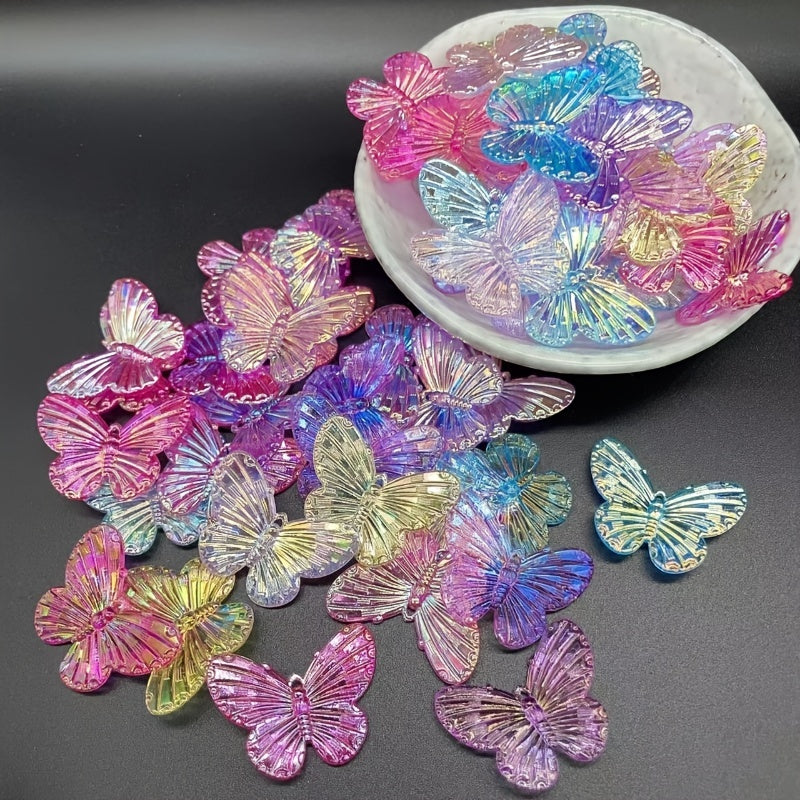 30pcs Butterfly DIY Bead Necklace Bracelet Making Set Girls Toys
