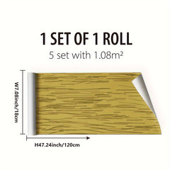 Wood Grain Print Waterproof Floor Stickers