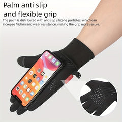 Winter Sports Velvet Gloves Non-slip Touch Screen Cycling Cold
